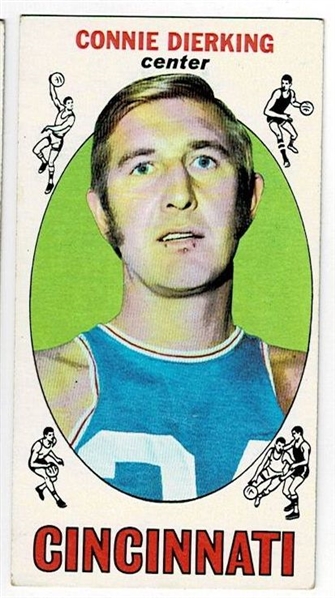 1969 Topps Basketball #28 Connie Dierking - Cincinnati Royals